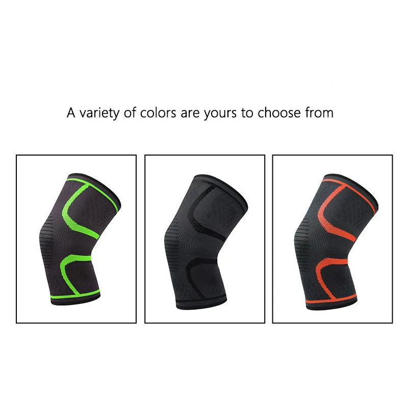 1 manica di supporto per ginocchio a compressione elastica e traspirante per basket, corsa, ciclismo