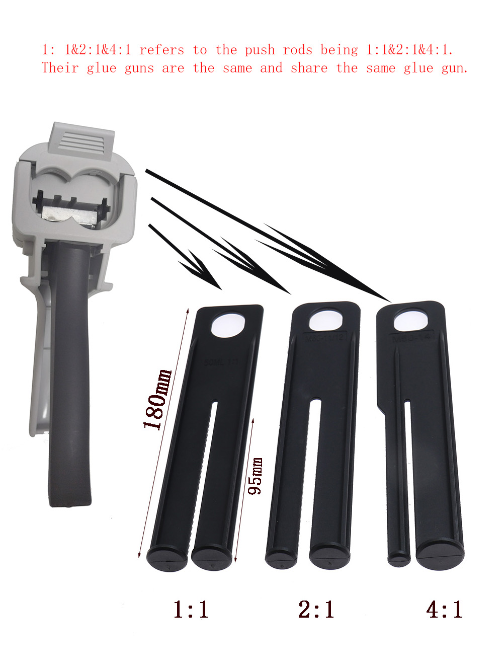 50ml dois componentes ab selante epóxi cola arma aplicador dispensador adhensive squeeze misturado 1:1 2:1 4:1 10:1 calafetagem manual