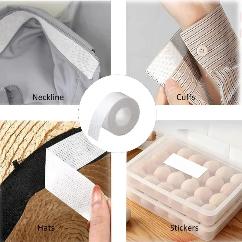 8/16Mใหม่หมวกเสื้อAnti-สกปรกGrime Protector Fixingสติกเกอร์Self-กาวทิ้งเทปรีดเทปดูดซับเหงื่อ