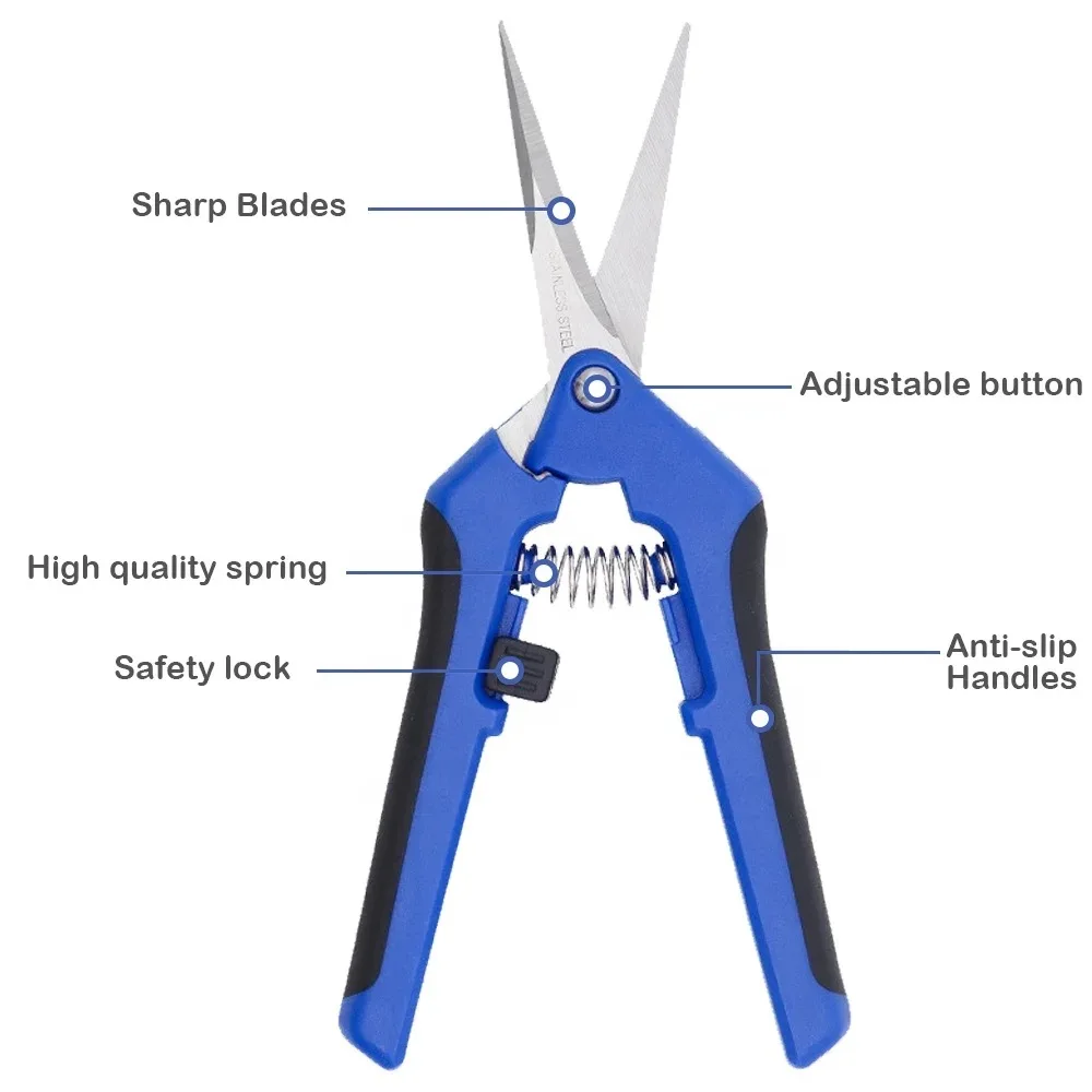 1 Set, Garden Scissors, Garden Pruning Shears, Non-slip Labor-saving Flower Branch Branch Shears, Fruit And Vegetable Shears, Fr
