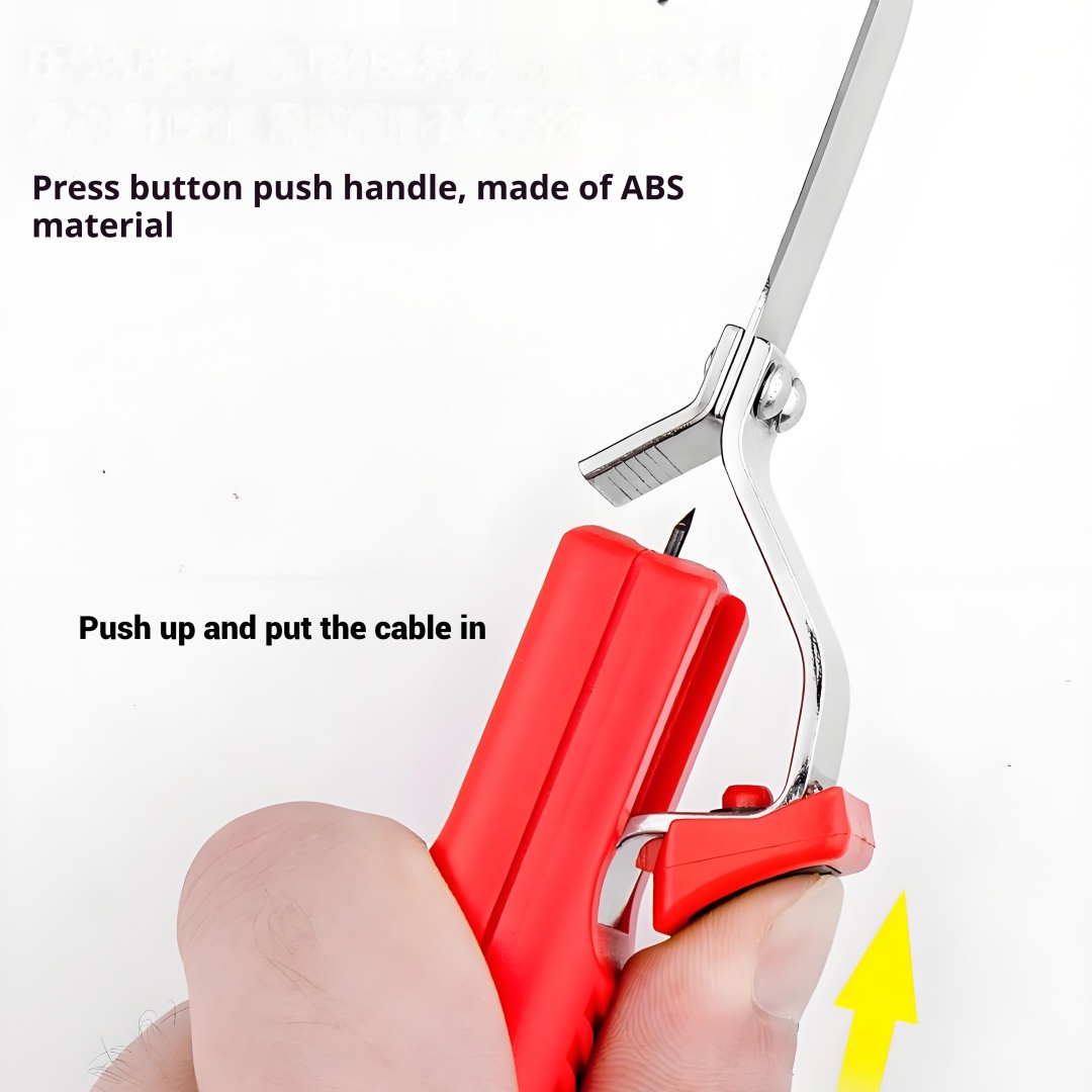 Cuchillo Pelacables de electricista, herramienta de pelado manual con mango de goma para cable de PTFE de goma de silicona, PVC de 4-50mm