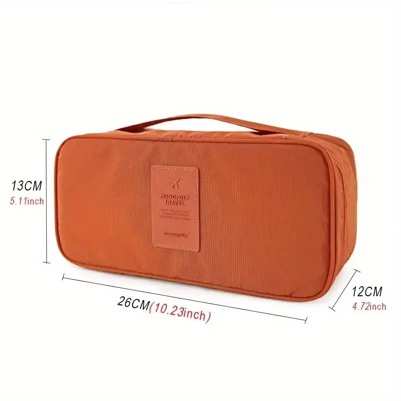 Bolsa de armazenamento de roupa íntima portátil simples, organizador leve à prova de poeira, recipiente de viagem multifuncional