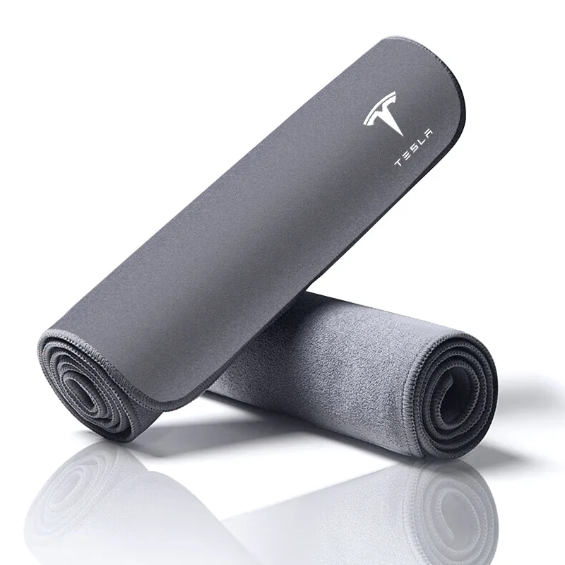 Toalha de microfibra para lavagem de carro, emblema automático, pano de limpeza e secagem, auot para tesla modelo 3 s y x 2021 2022 2023, roadster bonina