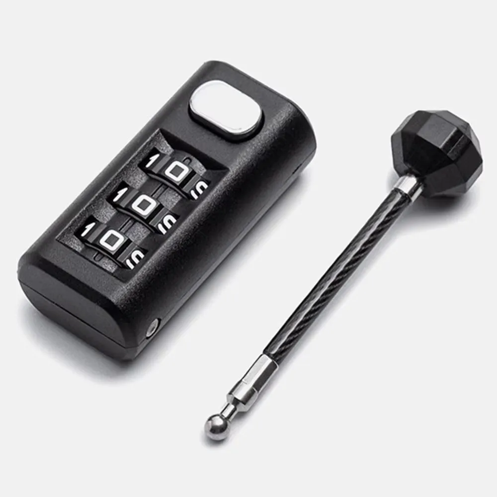 3-Position combination lock mini luggage padlock recoverable coded lock combination lock dormitory cabinet lock backpack zipper