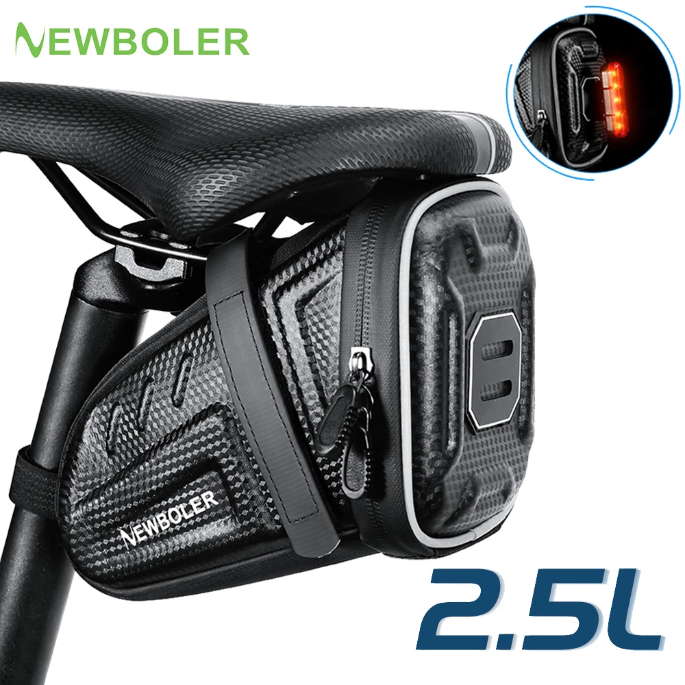 2025 NEUE Wasserdichte Fahrrad Sattel Tasche MTB Rennrad Satteltaschen Reflektierende Gestreiften Fahrrad Werkzeug Halter Tasche MTB Zubehör