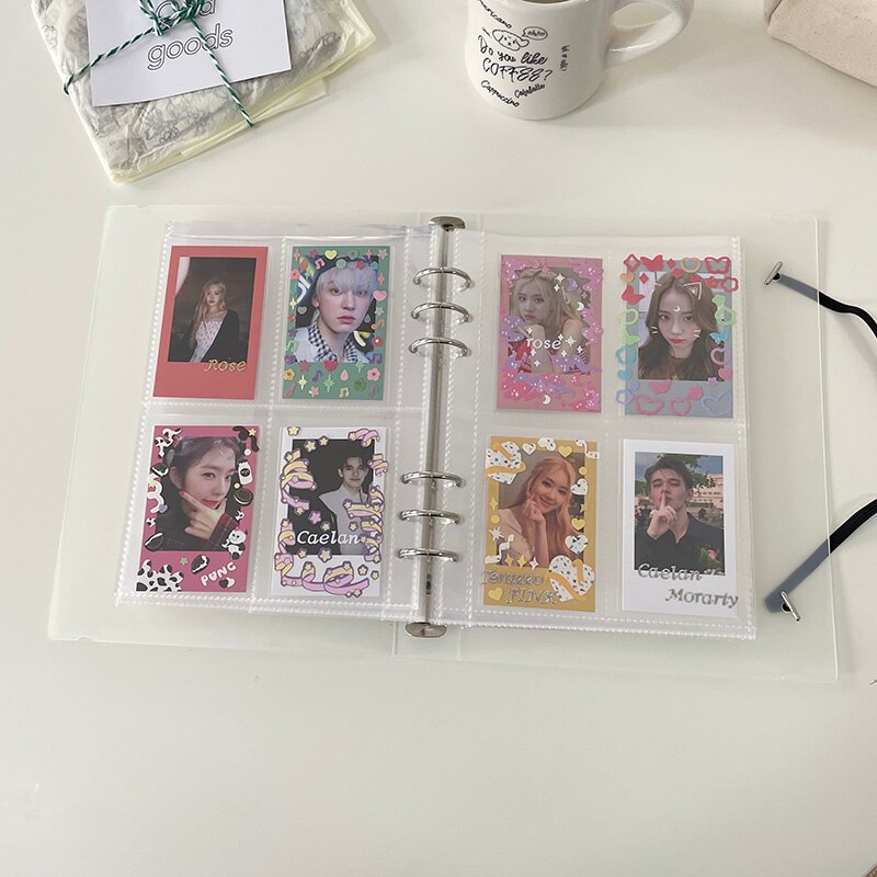 A5 Binder แหวนรวบรวมหนังสือเกาหลี Idol Photo Organizer Journal Diary Agenda Planner Bullet ฝาครอบเครื่องเขียนโรงเรียน