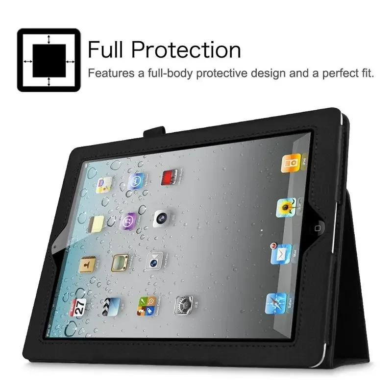 iPad 2 3 4 ケース Pu レザータブレットカバー iPad 9.7 6th 10.2 7th 8th 9th Air 1 2 3 4th 5th 10.9 Pro 11 2024 Funda Capa