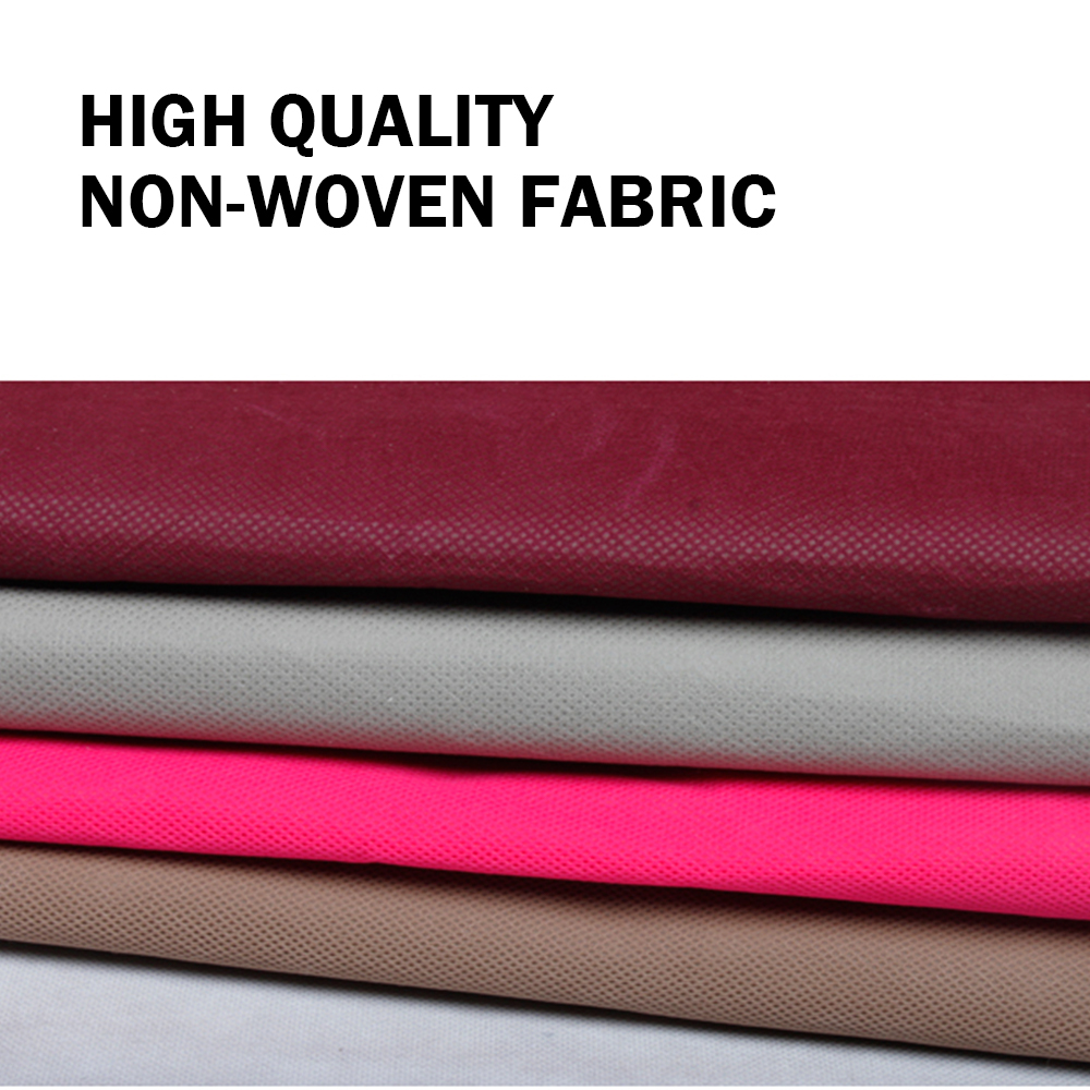 Canvas Wardrobe 170x125x45cm, Wardrobes for Bedroom,with 3 Hanging Rails and 3 storage compartments,13mm Tubes Fabric Closet,Red