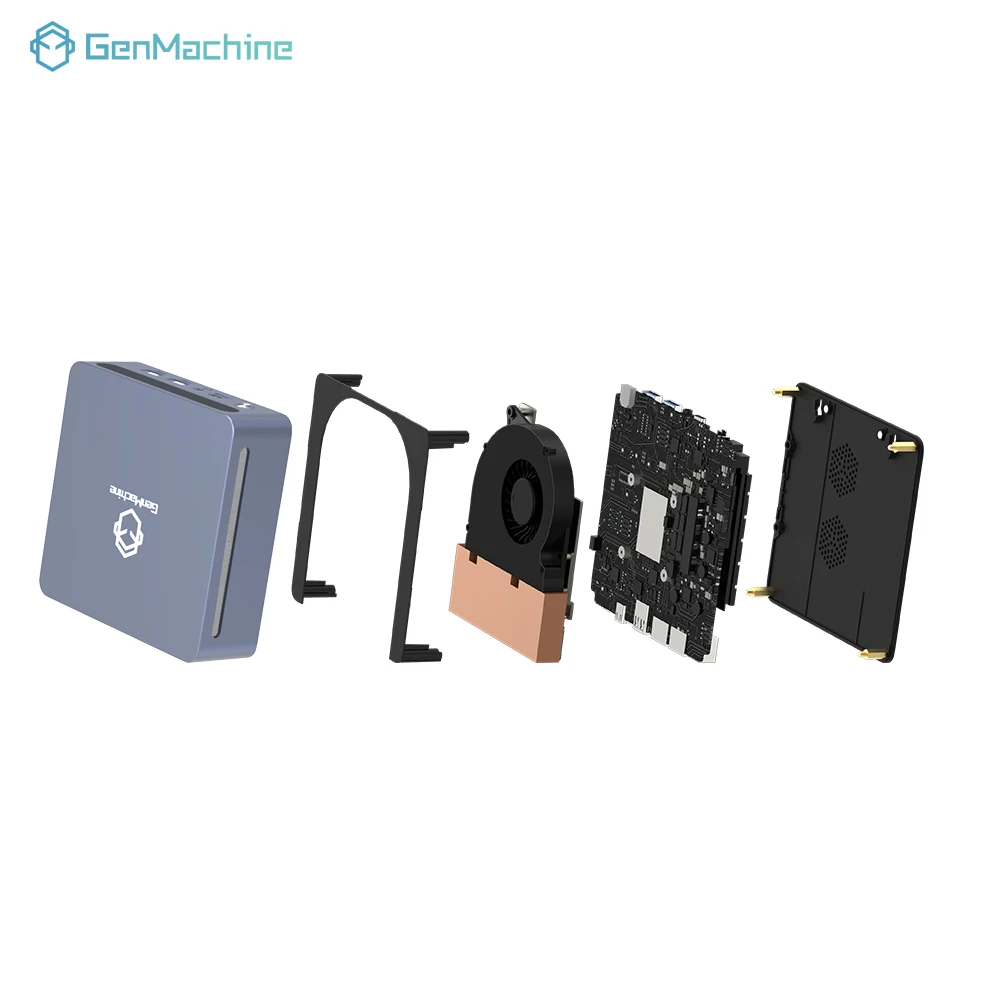 Genmachin AMD Ryzen7 7840HS Ryzen9 7940HS МИНИ-ПК Win11 DDR5 32 ГБ 6400 МГц ОЗУ M.2 2280 SSD WIFI6 BT5.2 Настольный ПК игровой компьютер