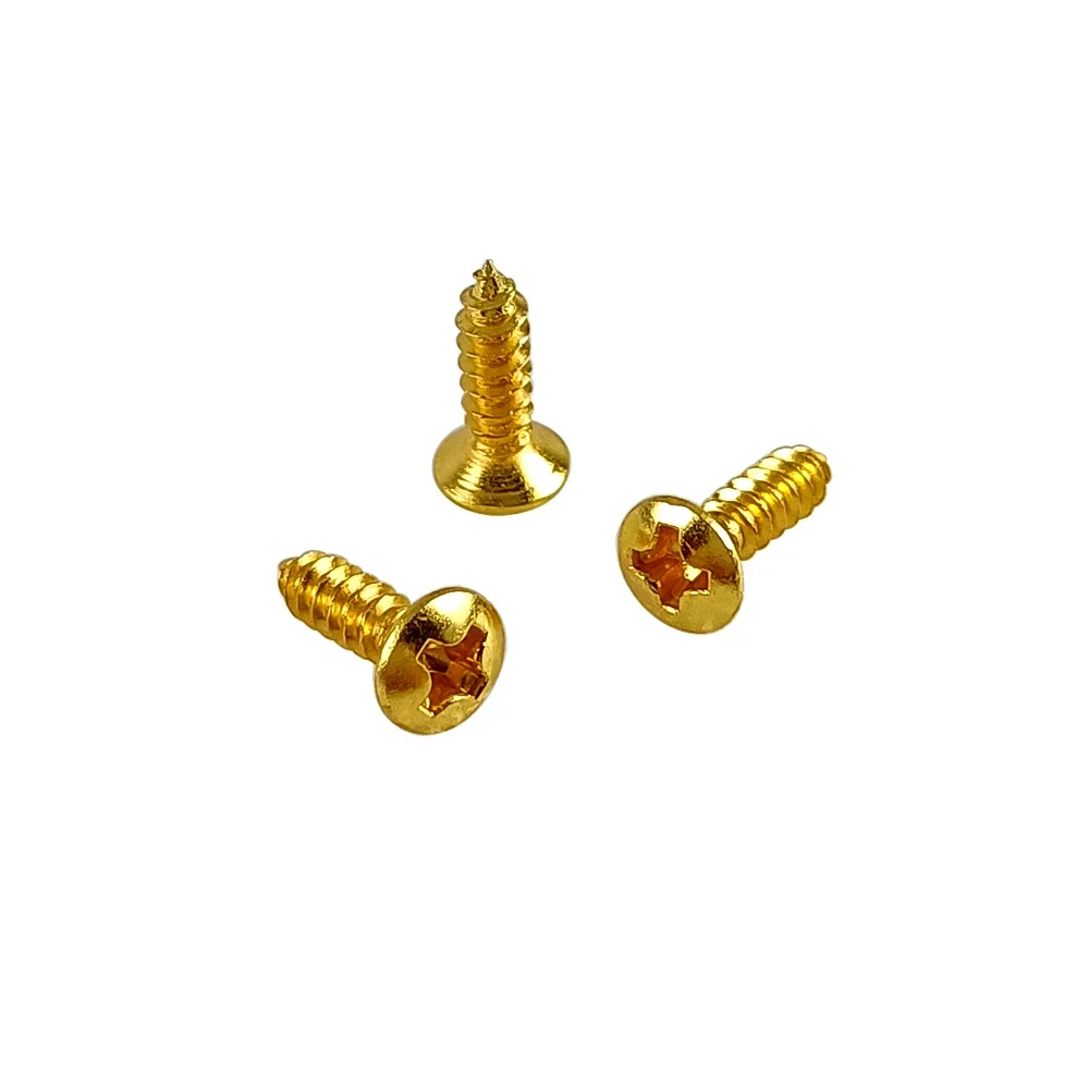 50 pz/set Oro Nero Argento Chitarra Elettrica Basso Battipenna Piastra di Copertura Viti Per Chitarra Basso Vite Fissa In Metallo All'ingrosso