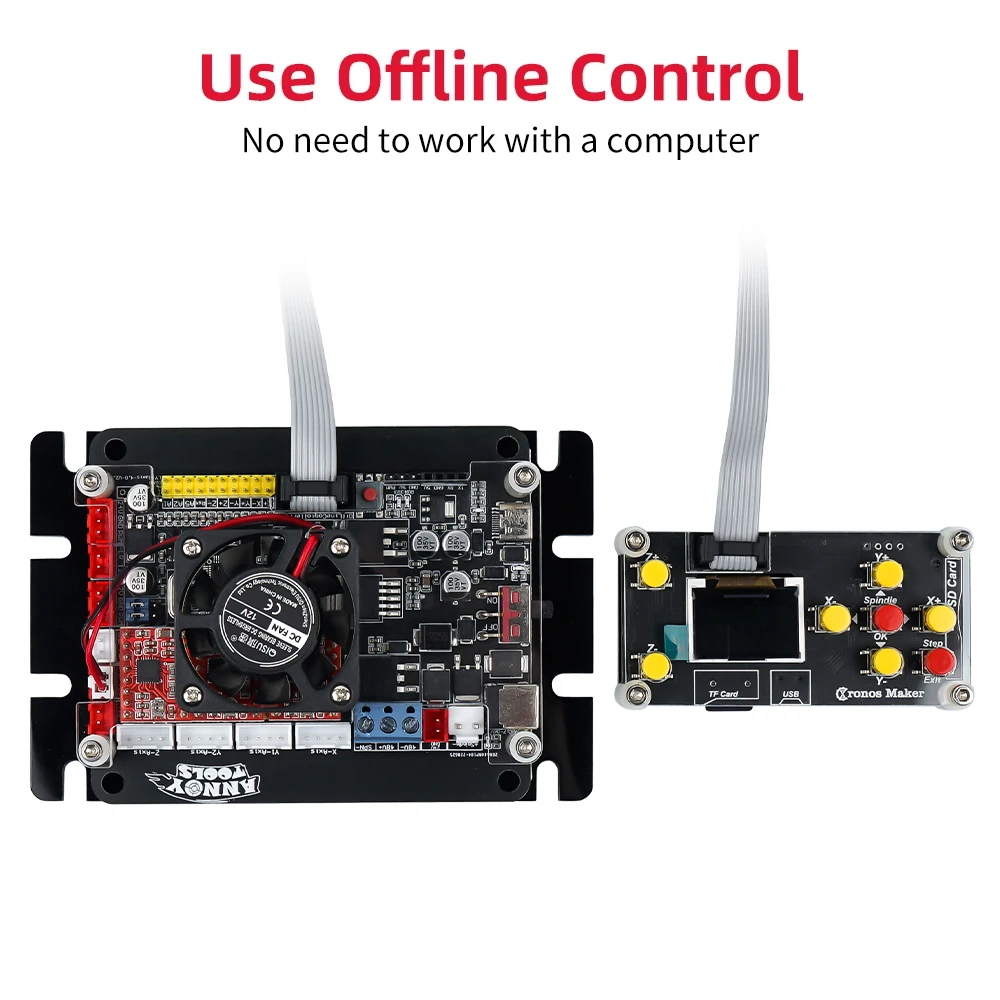 Scheda controller offline Grbl Controller CNC offline a 3 assi per fresatrice per incisione 3018Pro 1610/2418/3018