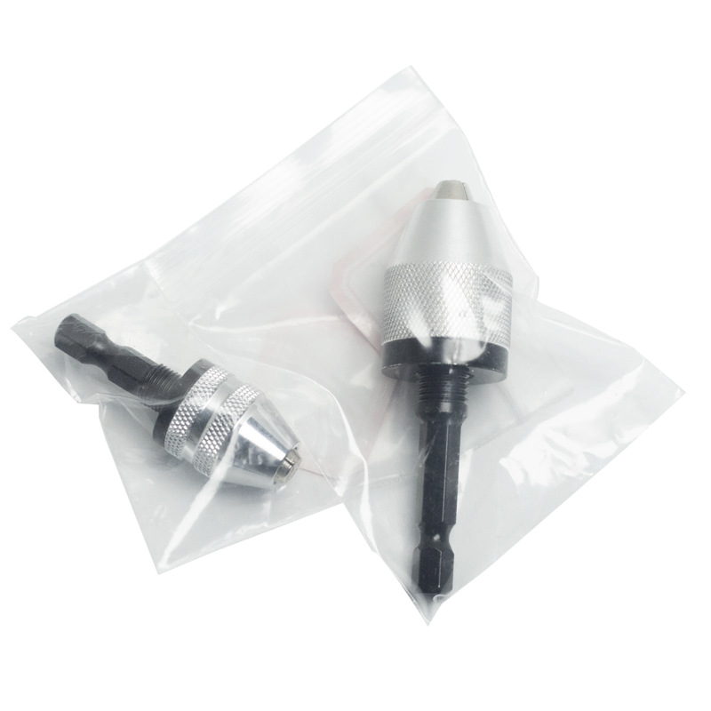 0.3mm-6.5mm Boorkop Keyless Slagschroevendraaier Adapter Schroevendraaier Hoofd Micro Motor Vastklemmen Hex Schacht Mini Klauwplaten armatuur