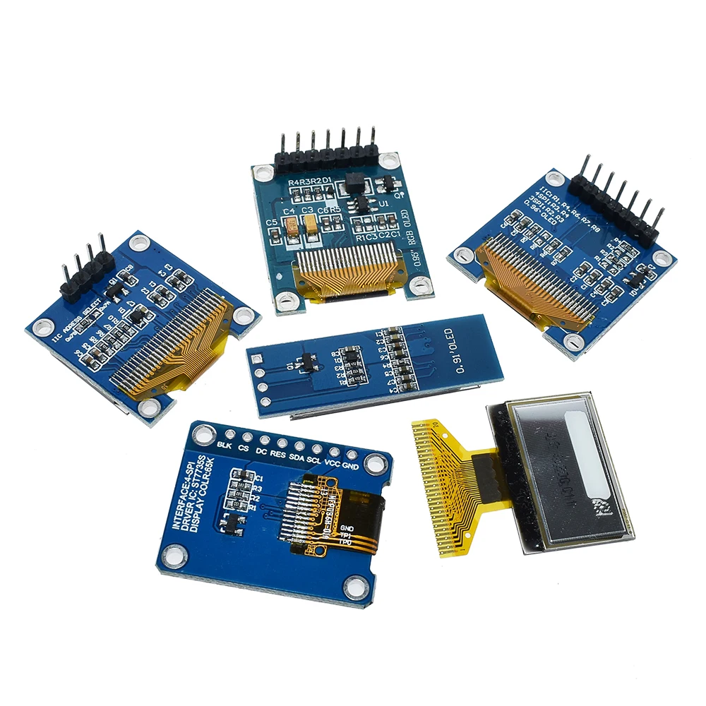 Yellow Blue color 4Pin 7Pin128X64 OLED LCD LED TFT Display Module For Arduino 0.91 0.95 0.96 I2C IIC Serial new original