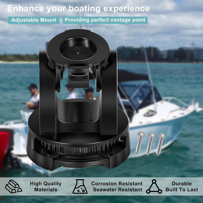Suporte de inclinação/giratório para barco # 010-12439-10 Compatível com Garmin Striker Plus 4/4Cv, Striker Vivid 4cv