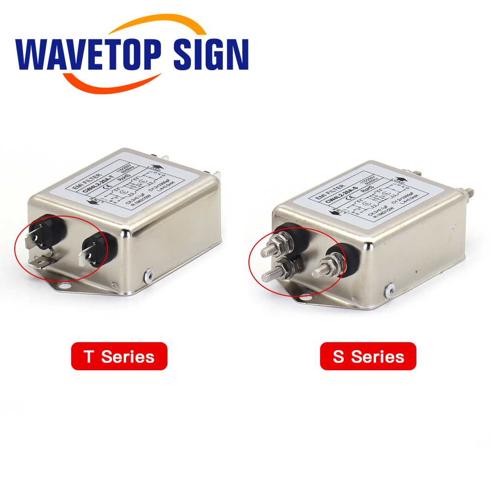 Фильтр электромагнитных помех WaveTopSign Power CW4L2-10A-T/S CW4L2-20A-T/S Однофазный переменный ток 115 В/250 В 20 А 50/60 Гц