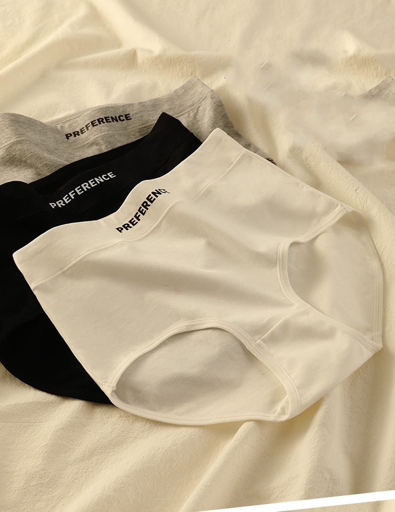 Conjunto de 3 piezas de calzoncillos que levantan los glúteos de cintura alta, ropa interior de mujer suave y transpirable de algodón puro