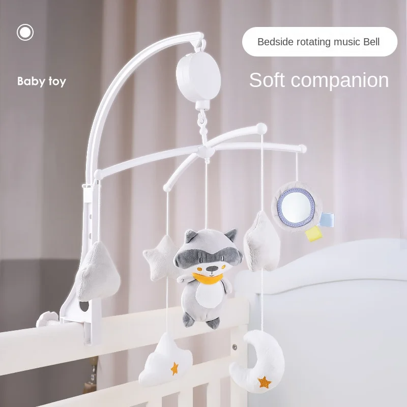 Hochet CPull en Peluche de Dessin Animé pour Bébé de 0 à 12 Ans, Boîte à Musique, Jouet d'Éducation Précoce, Cadeau