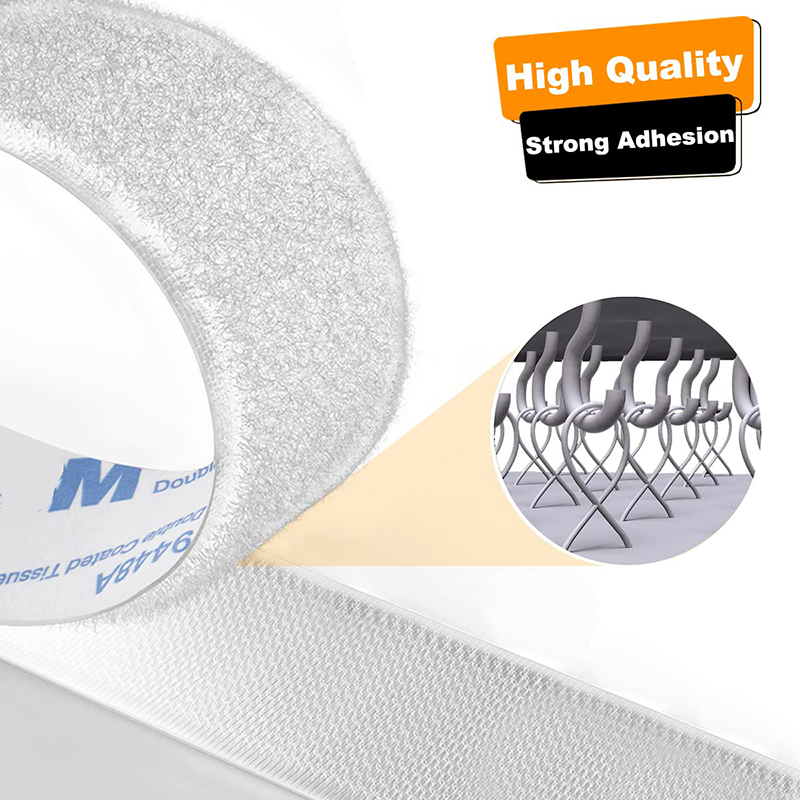 Cinta autoadhesiva Extra fuerte de 1M con gancho y bucle, tiras adhesivas de nailon para manualidades DIY, 16/25/25/30/35/50/100/110mm