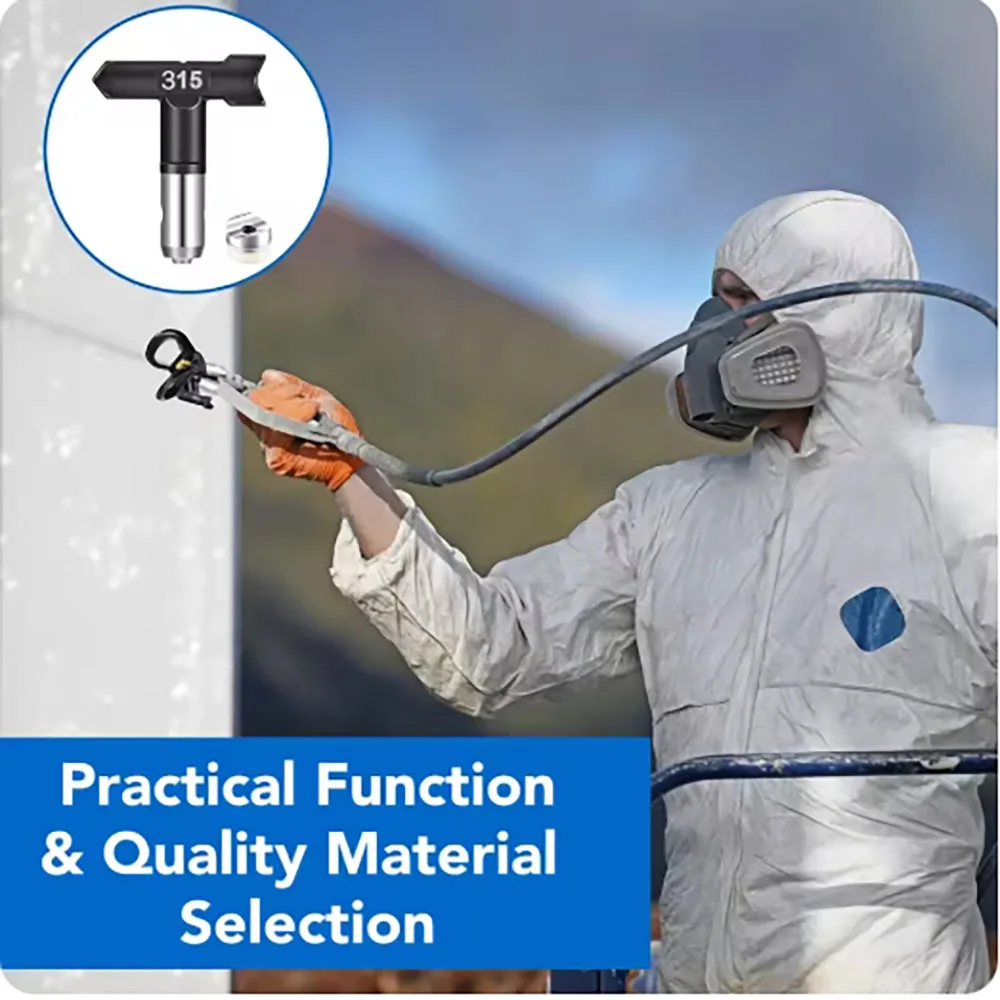 1PCS Spray Head, Reversible Airless Nozzle, Black, Suitable For Airless Sprayer