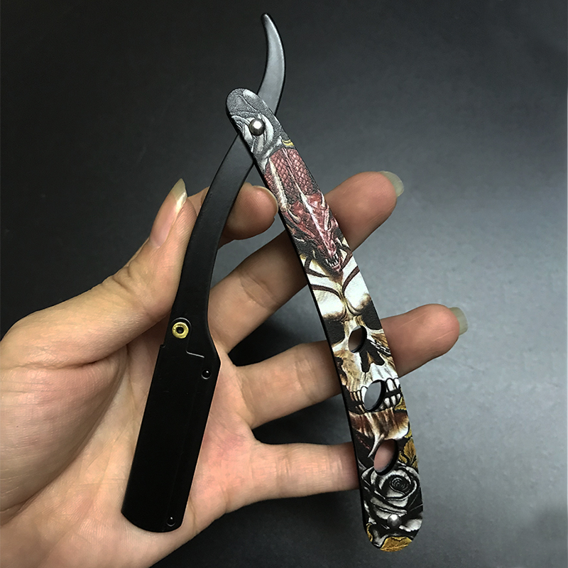 Men Professional Barber Razor Manual Shaver Straight Edge Stainless Steel Shaver Folding Shaving Shave Wholesale