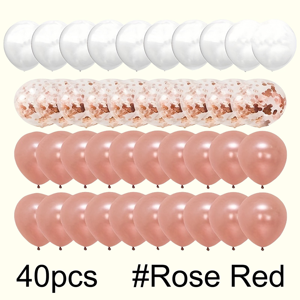 40 個 12 インチパールグリッターバルーン誕生日セットパーティーデコレーションデコレーションバルーンカラフルなバルーン