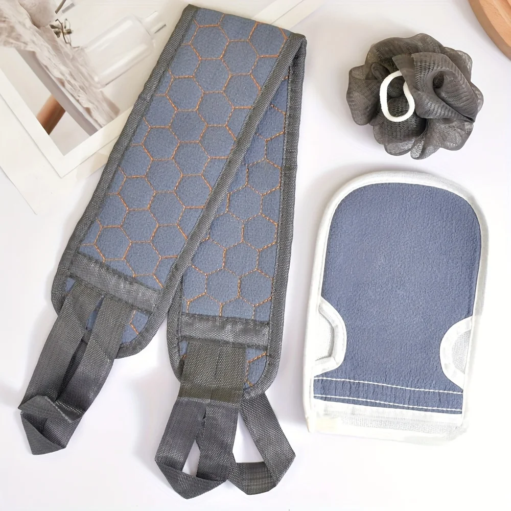 Douche Exfoliërende Rugschrobber Badriem Handdoek Bal Handschoen Diepe Modder Schoon Koreaans Lichaamswashandje Japanse achterste scrub Trekband