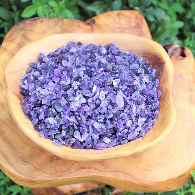 100g Amethyst/Colorful Fluorite/Botswana Agate Semi Tumbled Gemstone Mini Chips 5 - 8mm