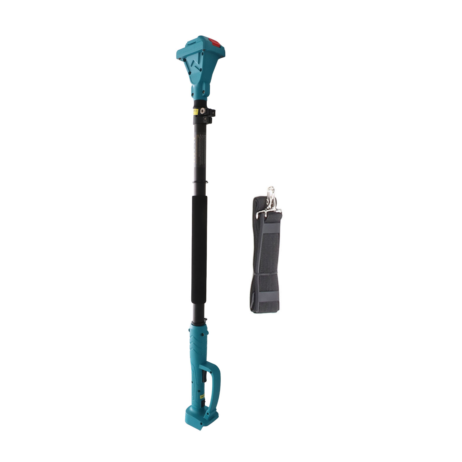 Cordless Pruning Shears Extension Pole Anti Slip Handle Rotating Head Electric Tree Pruner Pole 4.92 Ft Length for Garden Blue