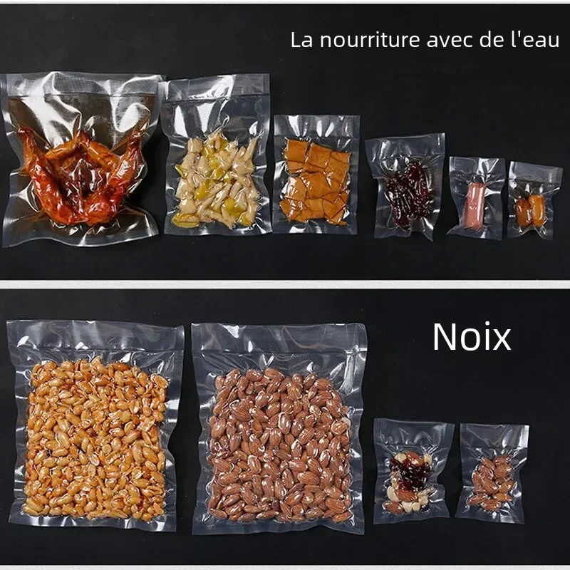Sacs de scellage sous Vide pour aliments, 100 pièces, pour conserver les aliments Sous Vide, sac de rangement de cuisine, sacs d'emballage sous vide sans BPA, outil de cuisine