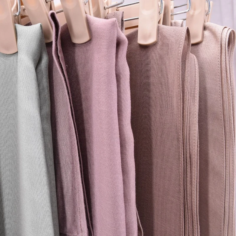 84 Farben Modal Hijab mit Modal Undercap Set Basic Stretchy Pullover Kopftuch Dünn Atmungsaktiv Sonnenschutz Kopfwickel Hijabs Schal