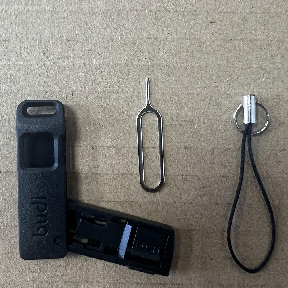 Ranura de almacenamiento para tarjeta de teléfono, ranura de almacenamiento para eyector de tarjeta SIM TF desmontable con cordón, caja de almacenamiento con ranura para tarjeta multifunción antipérdida