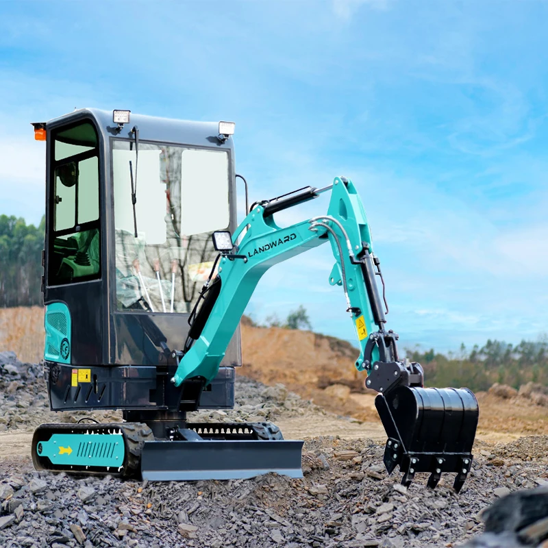 Precio europeo XT16 1,6 toneladas Mini herramientas de excavadora granja jardín diésel KUBOTA motor sobre orugas 1 tonelada cabina Mini excavadora CE EPA personalizada