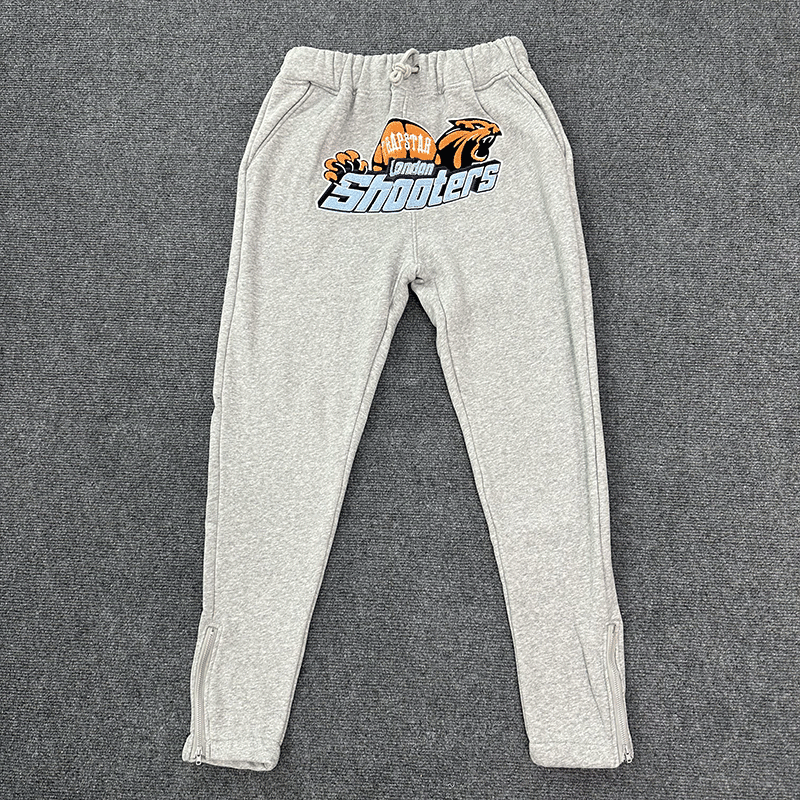 Londyńskie strzelanki głowa lwa haftowane dresy spodnie z kapturem.