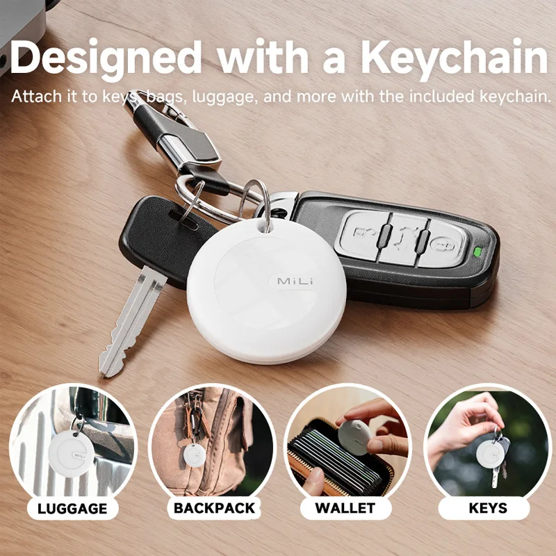 MiTag Bluetooth Tracker For Android Smart Compact Item Finder Portable Mini Tracking Device For Dog Cat Key Car Wallet Locator