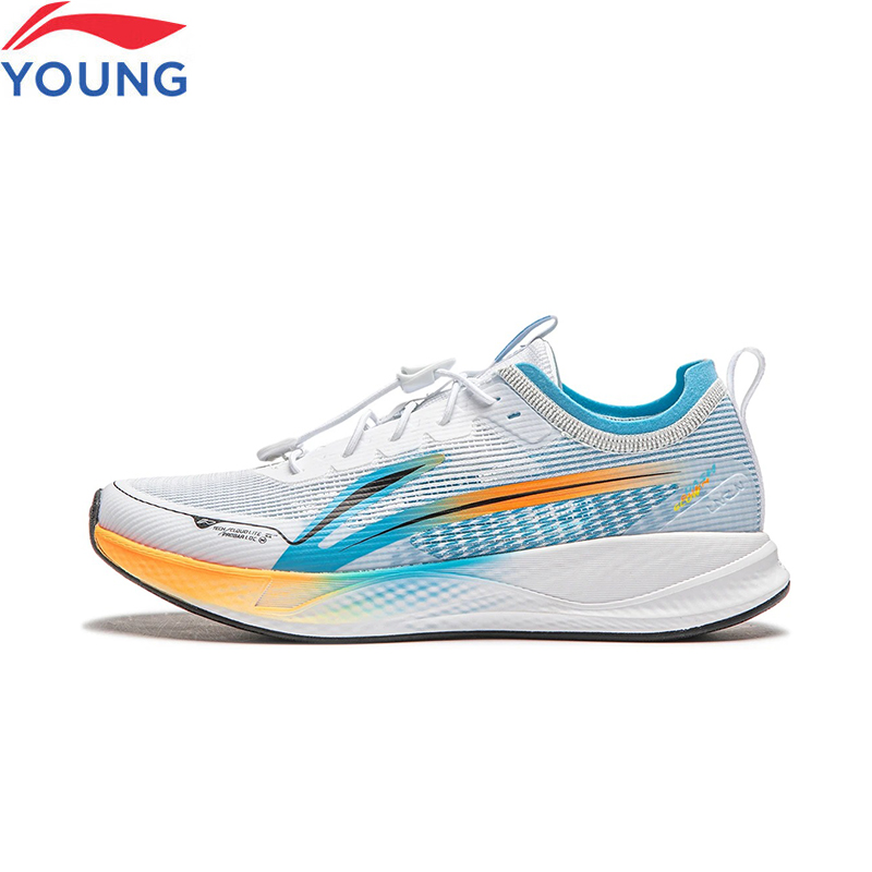 Li-ning zapatillas para correr para niños, zapatos con cojín de rebote para niños, soporte estable, forro portátil, zapatillas cómodas para Fitness YKFU014