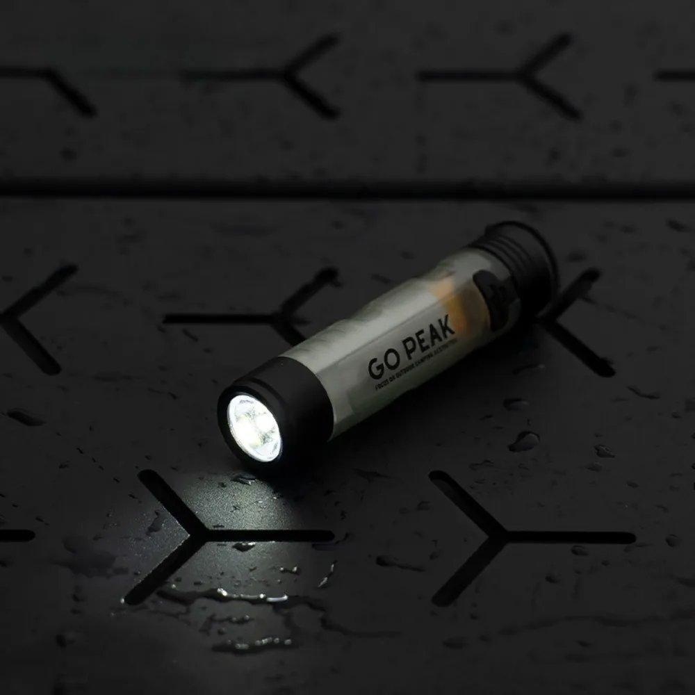 Gopeak ポケットミニ懐中電灯屋外 LED キークリップキャップ 5050 トーチロング耐久 USB 充電式緊急ハイキングキャンプトレイル