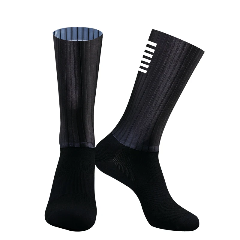 Calcetines Calcetines Ciclismo Anti Silicona Slip Aero Hombres Bicicleta Deporte Correr Calcetines De Bicicleta