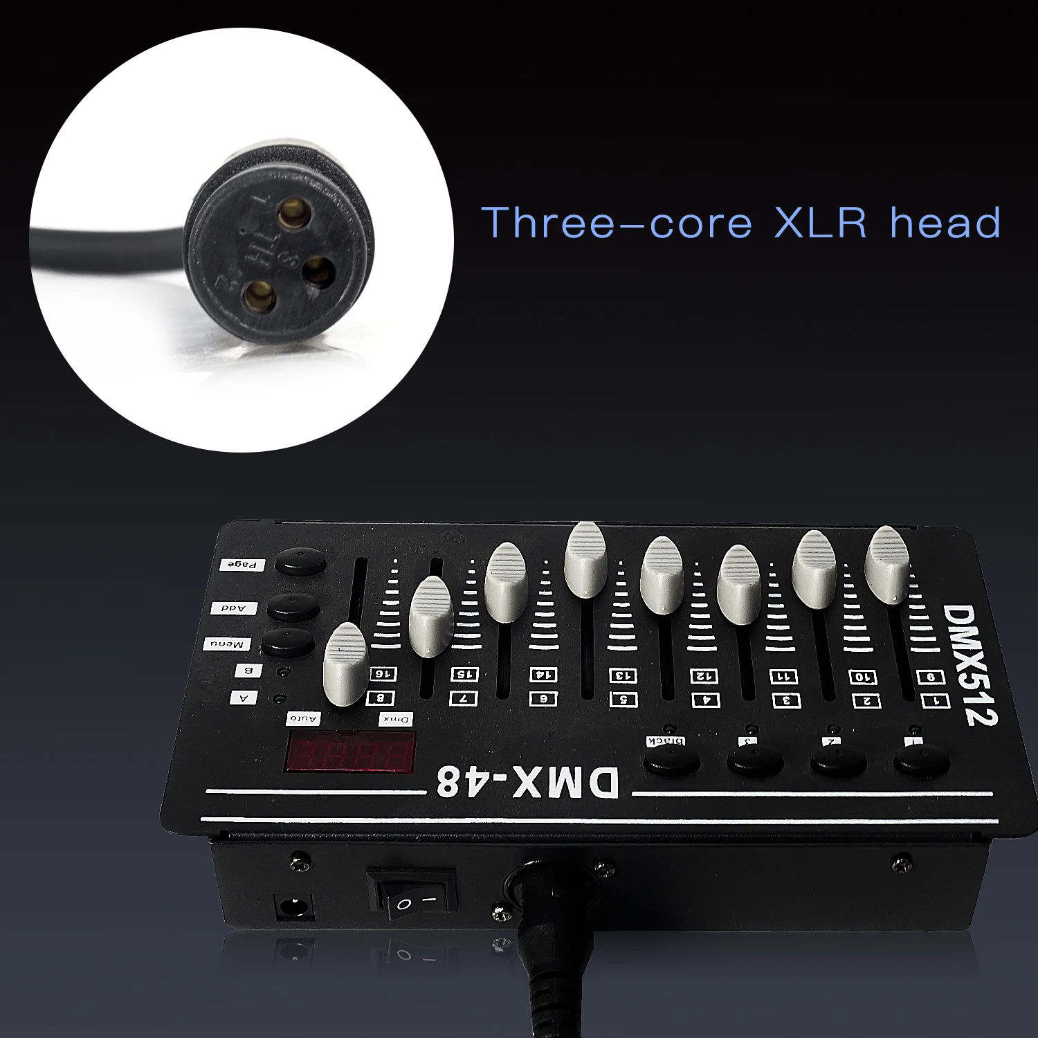 10 ชิ้น/ล็อต 3-PIN DMX สัญญาณสาย, (1 M,2 M,3 M,) LED PAR Stage ไฟ Dmx สาย Dj อุปกรณ์ 100% ใหม่