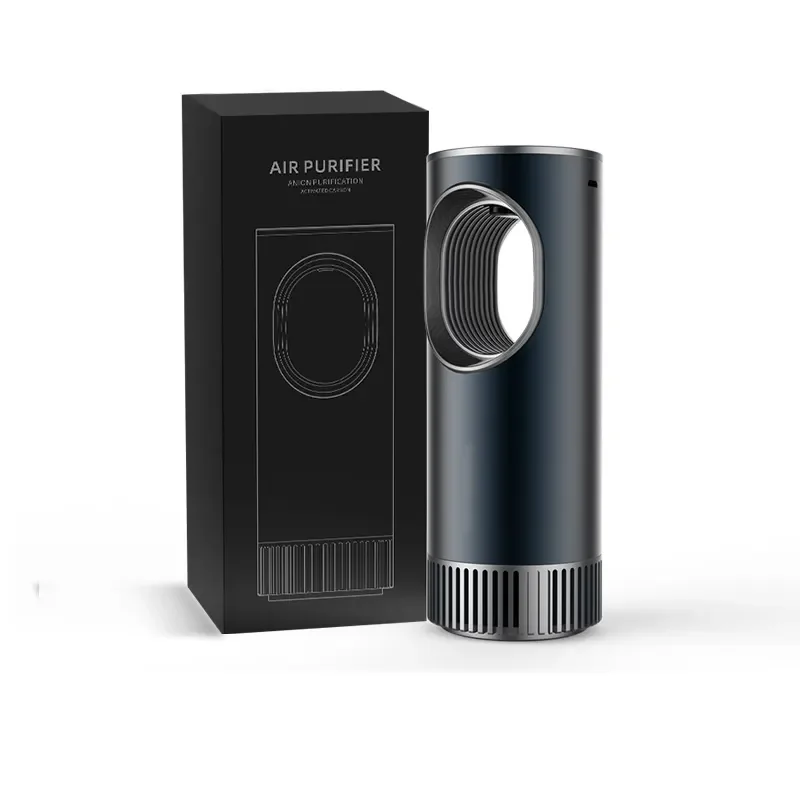 Purificador Portátil para coche, filtro Hepa con indicador AQI Real, función UV