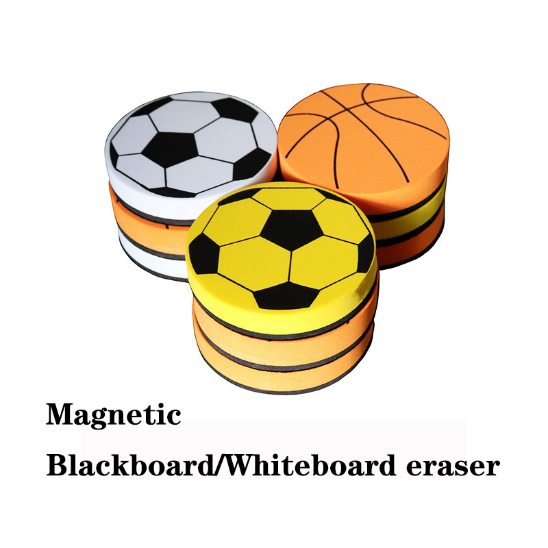 Borracha magnética de pegadas de cachorro de desenho animado para quadro branco borracha seca basquete estrela de futebol