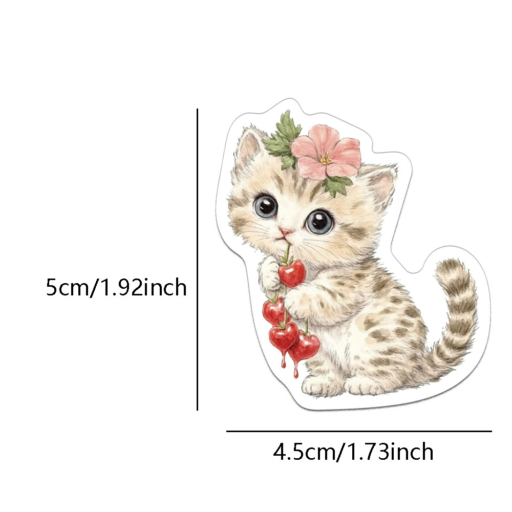 50PCS Creative Aesthetic Pinterest Retro Ins Style Stickers Handbooks Decorative Stickers DIY Helmets Phone Cases Stickers