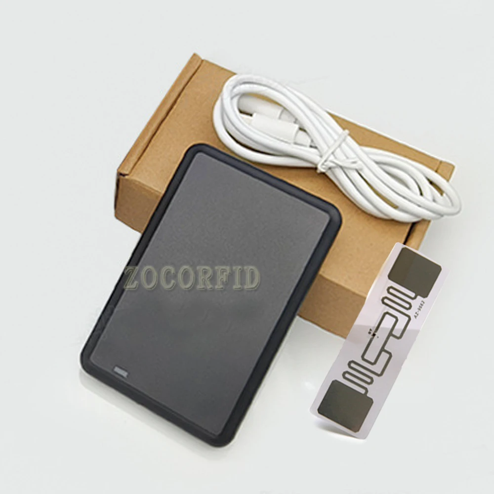 USB UHF Tag Reader ISO18000-6C 6B 860-960 МГц Чтение Запись HID-USB Виртуальный COM Выход Регулируемый