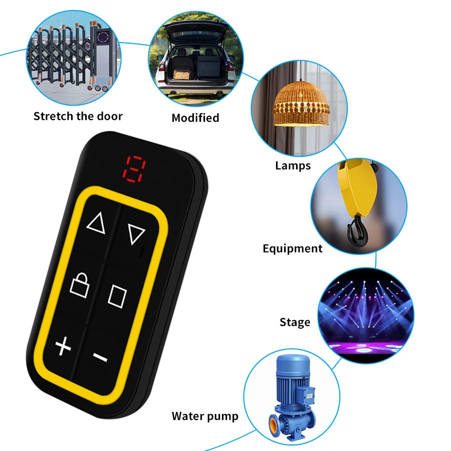 Control remoto Universal para puerta de garaje, duplicador de llaves clon, controlador de puerta de garaje multifrecuencia, 8 canales, 300-915Mhz, 433Mhz
