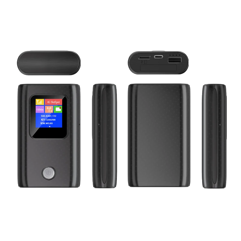 KuWfi 4G Lte Wifi Router 300Mbps Mini Wireless Wifi Portable Mobile Hotspot Unlock Modem with SIM Card Slot 6000mAh Mobile WIFI