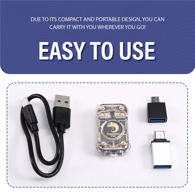 M16K-Chameleon V2.0 RFID Smart Chip Reader Emulator Smart Card Emulator NFC 125Khz 13.56Mhz Decode Restart Duplicator