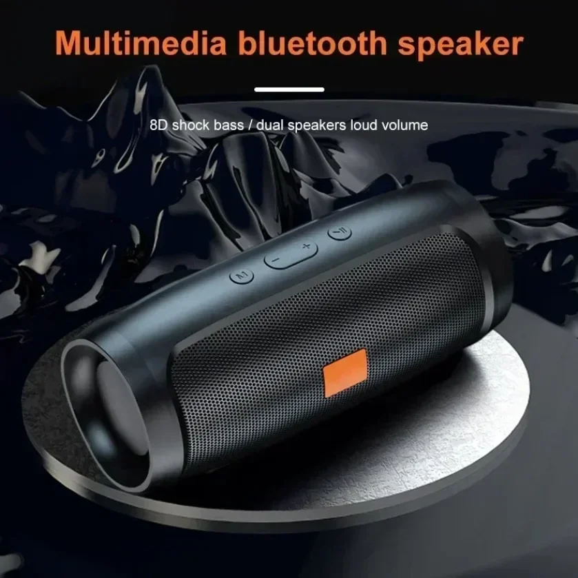 XIKCU Dual Speaker Bluetooth Speaker Stereo Outdoor Tfusb Playback Fm Voice Broadcasting Portable Subwoofer 50 Wireless Speaker