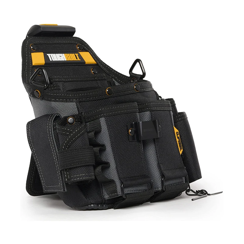 TOUGHBUILT TB-CT-114 Electrician Pouch Thickened Large-capacity Storage Bag 21 pockets With Shoulder Strap CLIPTECH