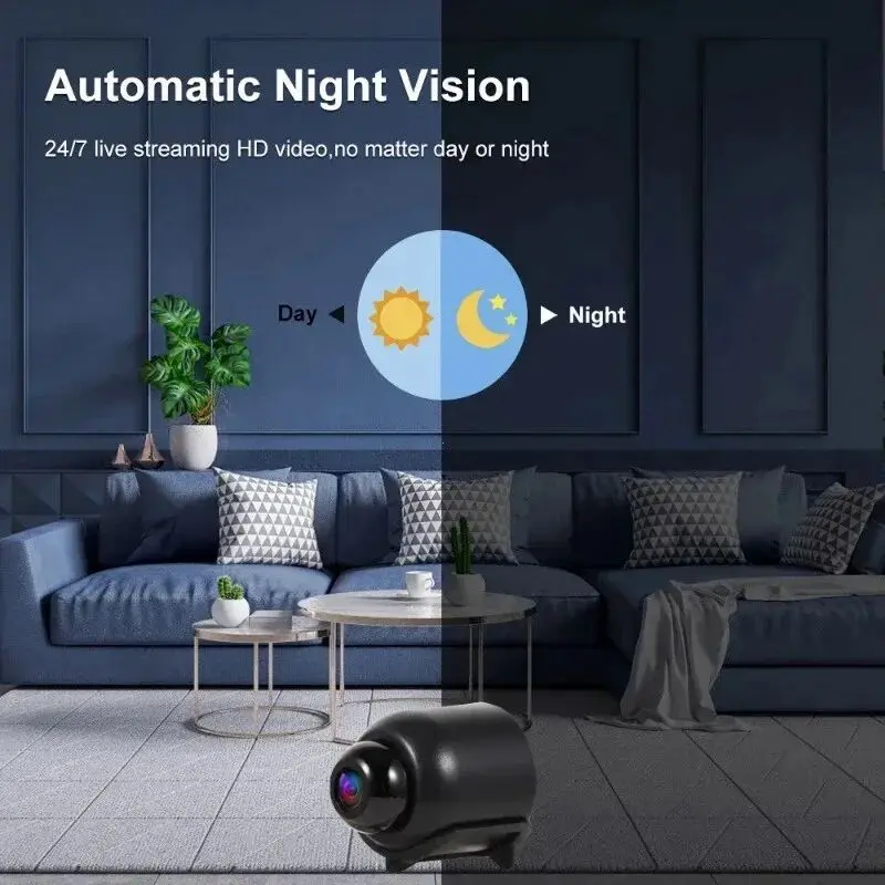 HD 1080P X5 Mini cámara IP grabadora inalámbrica WiFi Monitor de bebé seguridad interior vigilancia de seguridad visión nocturna