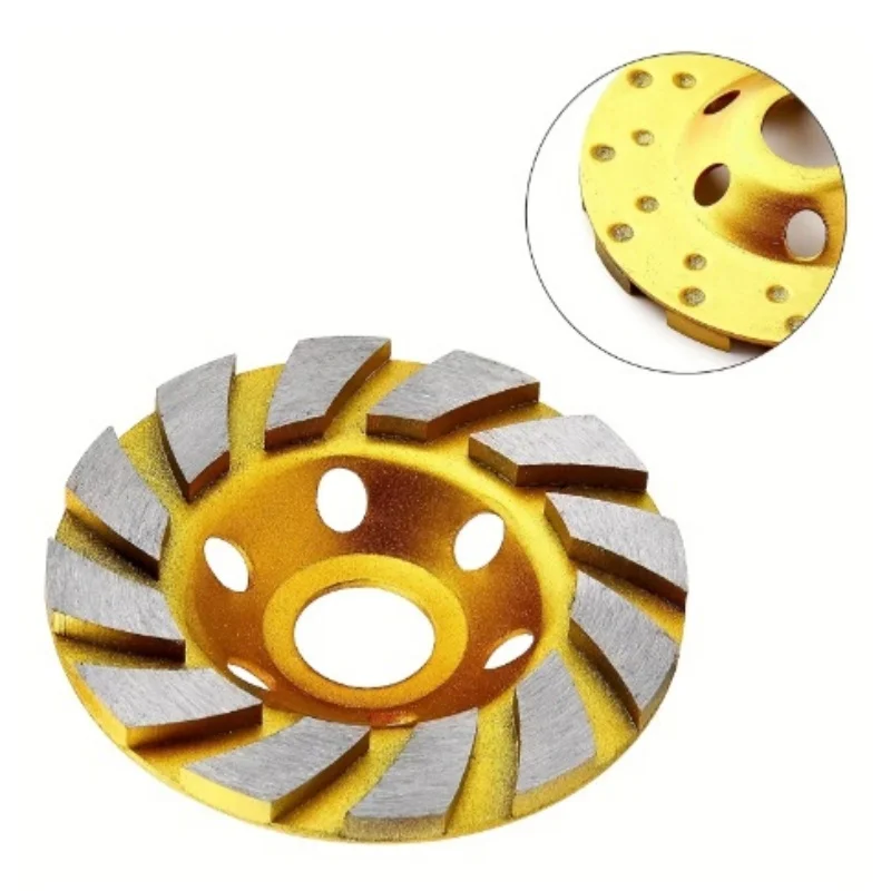 4In meule diamantée HHS robuste Turbo rangée diamant meule disque meuleuse d'angle disque pour béton granit marbre