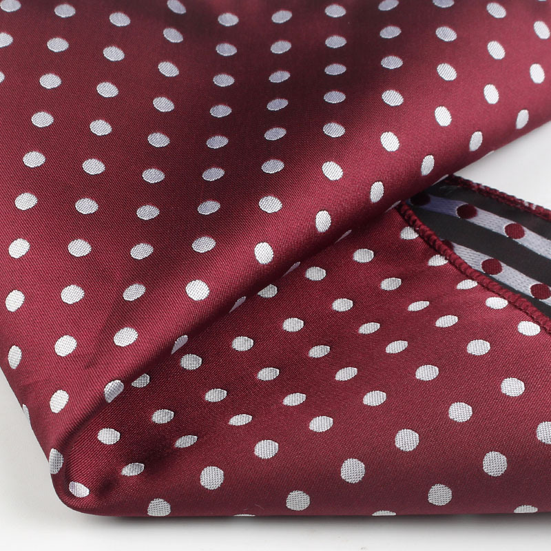 23 cm Polka Dot Pochet Heren Polyester Zachte Zakdoek Zakelijke Formele Sjaal Pocket Handdoek Bruiloft Hosting Banket Borst